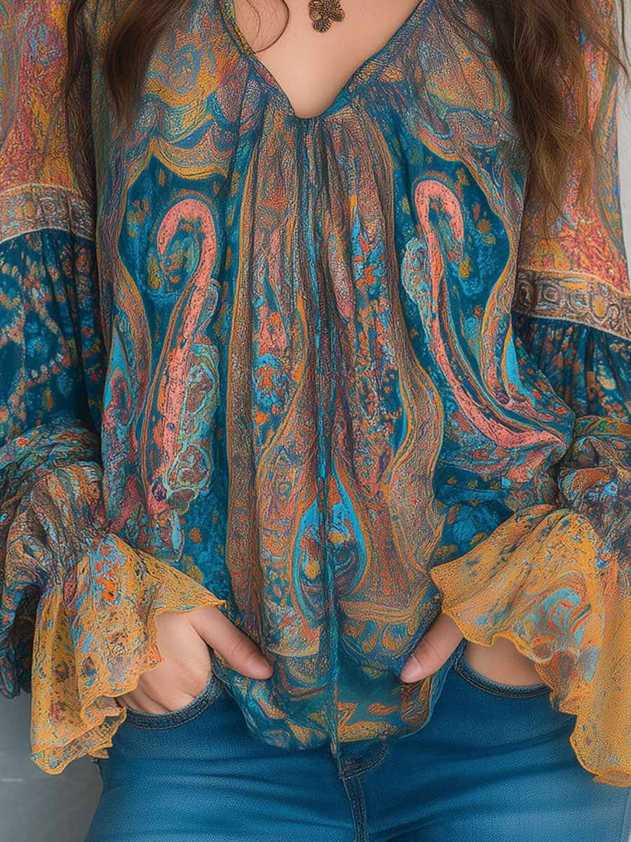 Sara™ | Blouse With Ruffled Cuffs